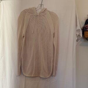 CAbi Cream Mesh Knit Tunic